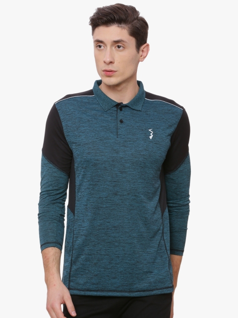

Campus Sutra Men Green Solid Polo Collar T-shirt