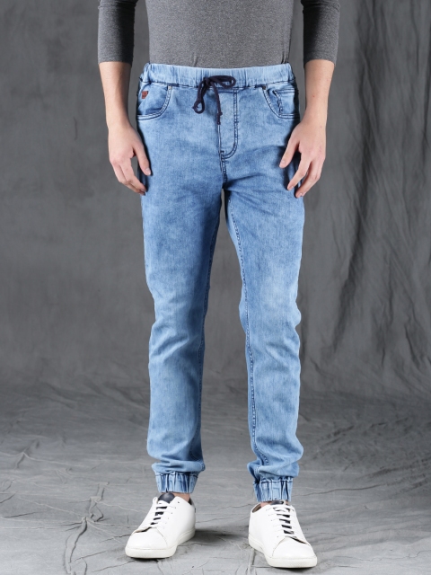 

WROGN Men Blue Slim Fit Mid-Rise Clean Look Stretchable Jeans