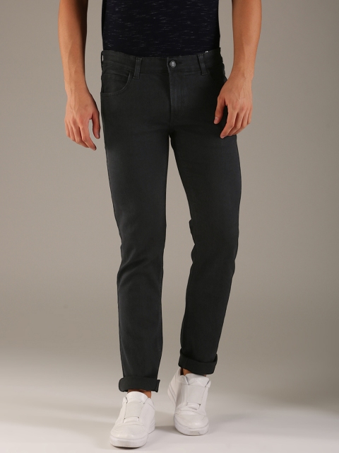

Flying Machine Men Black Slim Fit Mid-Rise Clean Look Stretchable Jeans