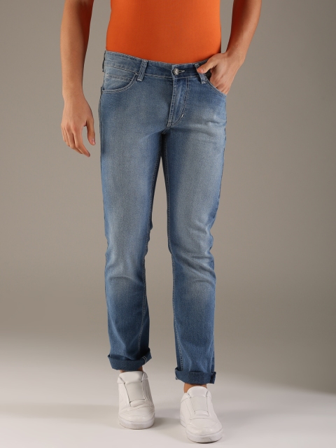 

Flying Machine Men Blue Skinny Fit Mid-Rise Clean Look Stretchable Jeans