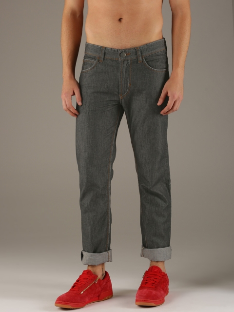 

Flying Machine Men Grey Slim Fit Mid-Rise Clean Look Jeans