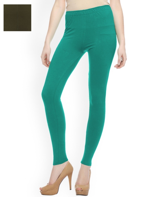 

Sakhi Sang Pack of 2 Ankle Leggings, Teal