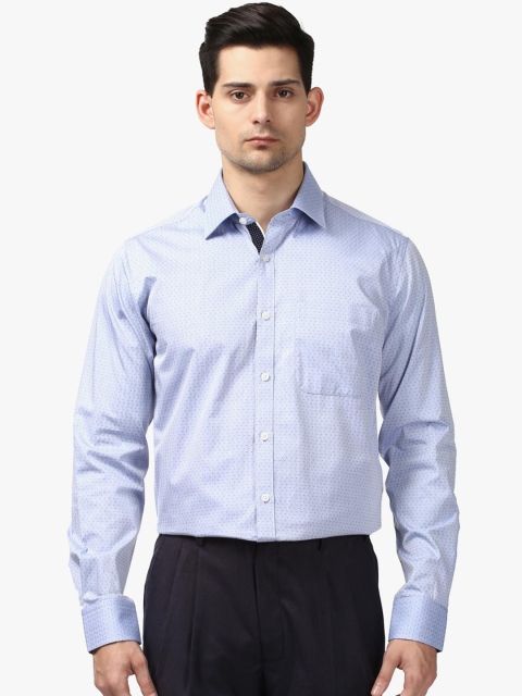 

Raymond Men Blue Regular Fit Solid Formal Shirt