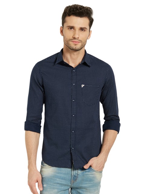 

SPYKAR Men Blue Slim Fit Checked Casual Shirt