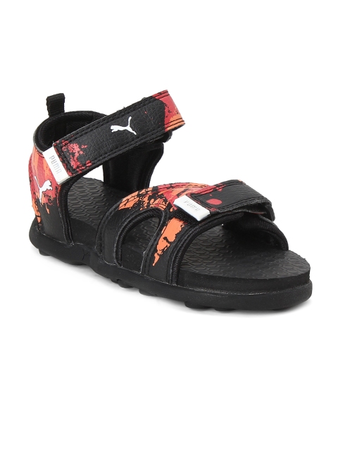 

Puma Unisex Black Techno Cat GU PS IDP Leather Sports Sandals