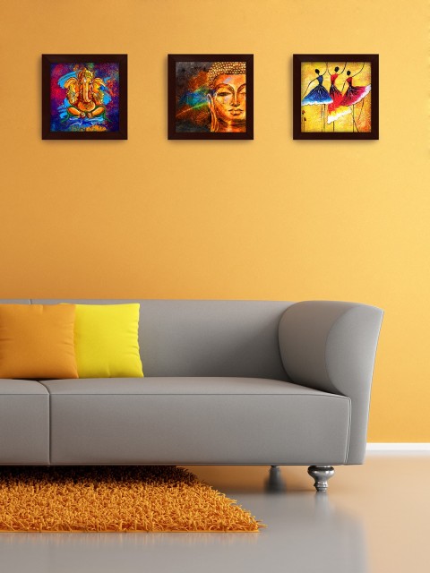

Story@Home Set of 3 Wall Paintings, Multi