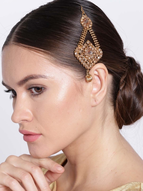 

Priyaasi Gold-Plated Kundan Stone-Studded Passa