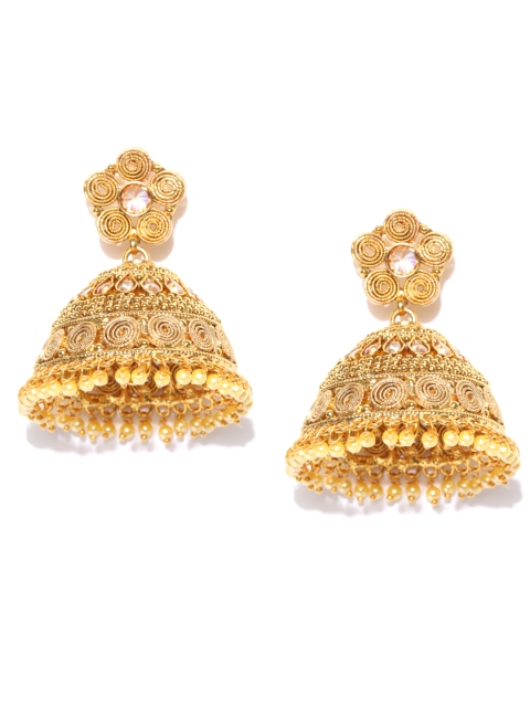 

Priyaasi Gold-Plated Handcrafted Jhumkas
