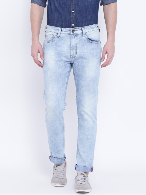 

Pepe Jeans Men Blue Holborne Tapered Fit Low-Rise Clean Look Stretchable Jeans