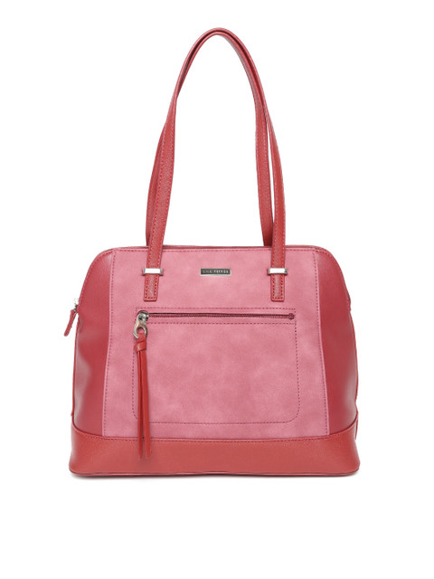 

Lino Perros Red & Pink Solid Shoulder Bag