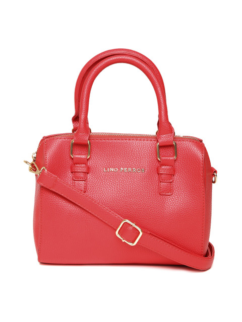 

Lino Perros Red Solid Handheld Bag