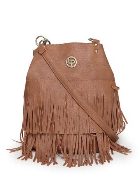 

Lisa Haydon for Lino Perros Brown Fringed Sling Bag cum Backpack