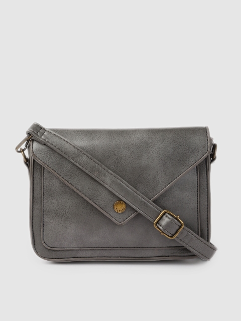 

Lino Perros Grey Solid Sling Bag