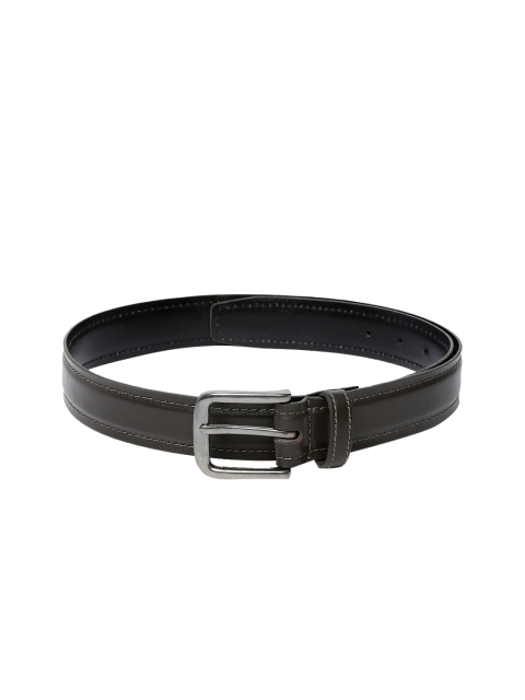 

French Connection Men Olive Green Solid Belt