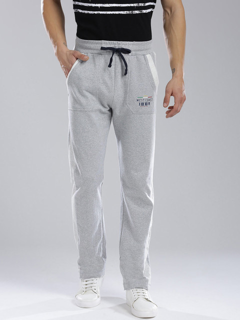 

Masculino Latino Grey Melange Solid Track Pants