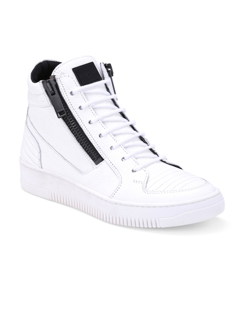

Antony Morato Men White Leather Sneakers