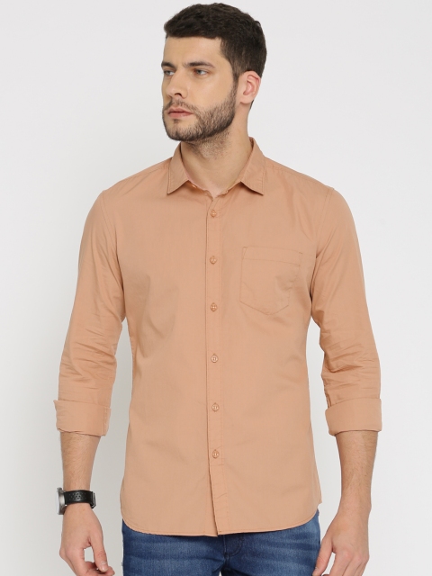 

HIGHLANDER Men Pink Slim Fit Solid Casual Shirt
