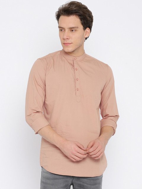 

HIGHLANDER Men Pink Slim Fit Solid Casual Shirt