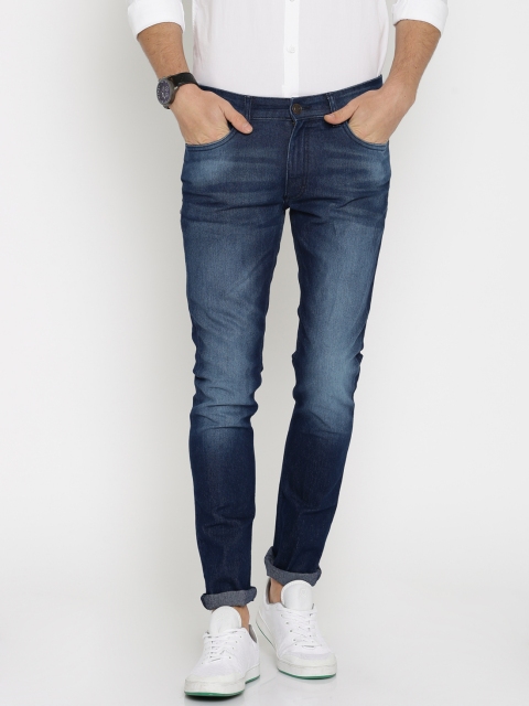 

HIGHLANDER Men Blue Slim Fit Mid-Rise Clean Look Stretchable Jeans