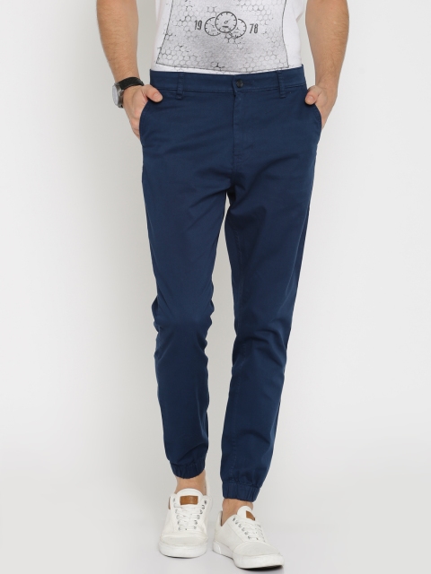 

HIGHLANDER Men Blue Slim Fit Solid Joggers