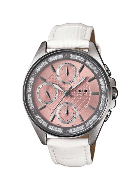 

Casio Enticer Women White Multi-Dial Watch LTP-2086L-7AVDF-A860, Pink