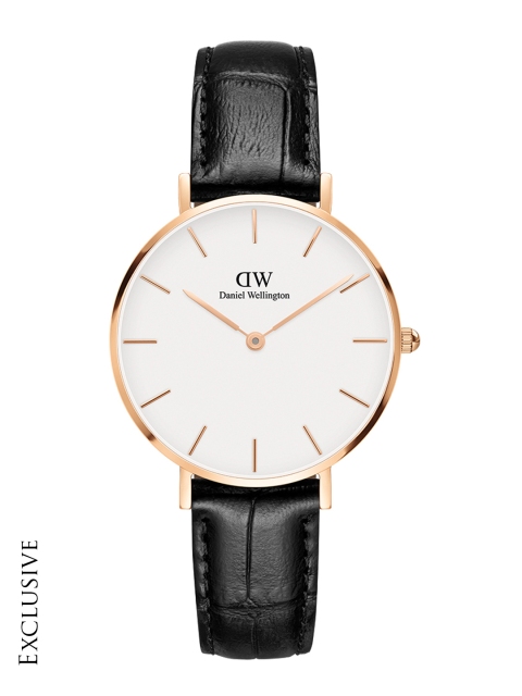 

Daniel Wellington Women Petite York Rose Gold Watch, White