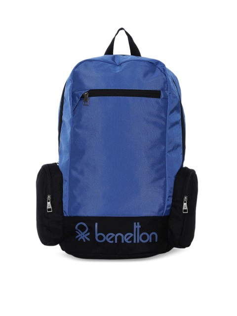 

United Colors of Benetton Unisex Blue Solid Backpack