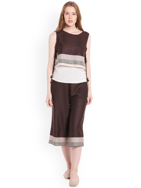

Fusion Beats Women Brown Printed Top