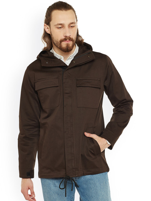 

PUNK Men Brown Solid Tailored Jacket