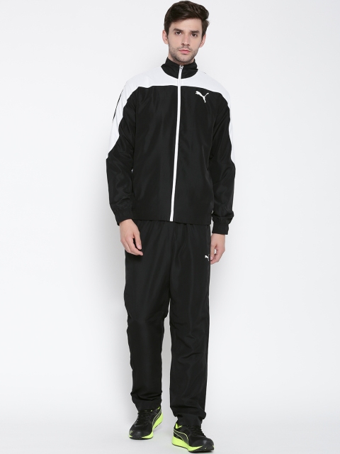 

Puma Men Black & White Evostripe Tracksuit