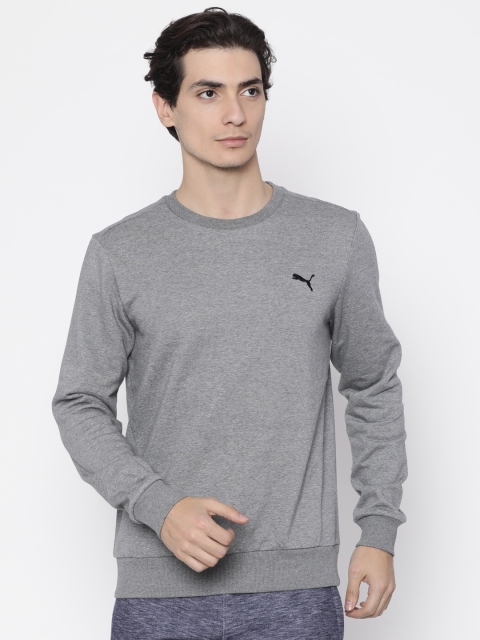 

Puma Men Grey ESS Crew Solid Sweatshirt