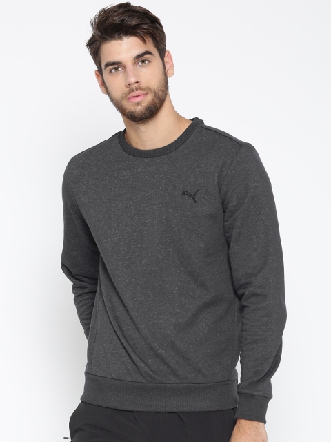 

Puma Men Charcoal Grey ESS Crew Solid Sweatshirt