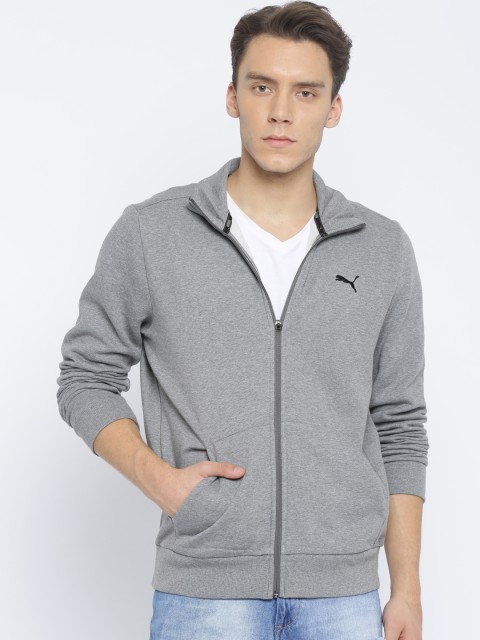 

Puma Men Grey Solid ESS Sweatshirt