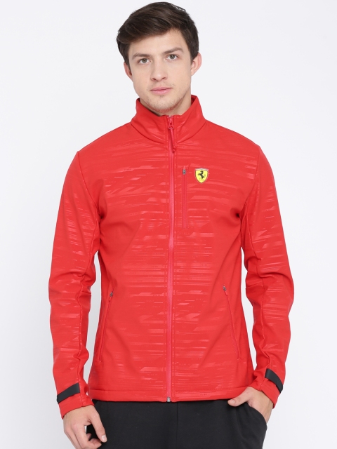 

Puma Men Red Printed Ferrari SF Softshell Sporty Jacket