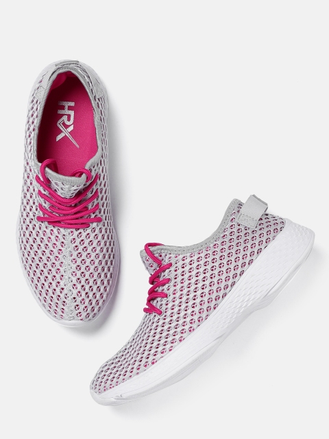 

HRX by Hrithik Roshan Women Pink and Grey Lifestyle Sneakers
