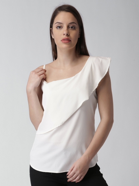 

Blue Saint Women White Solid Top