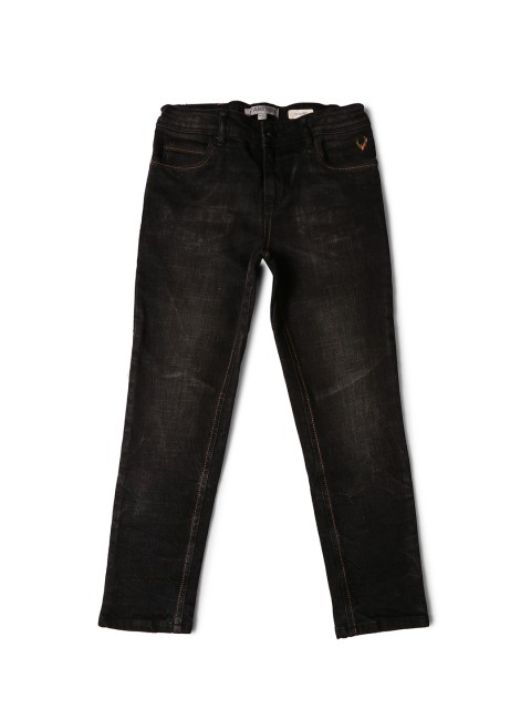 

Allen Solly Junior Boys Black Regular Fit Mid-Rise Clean Look Jeans