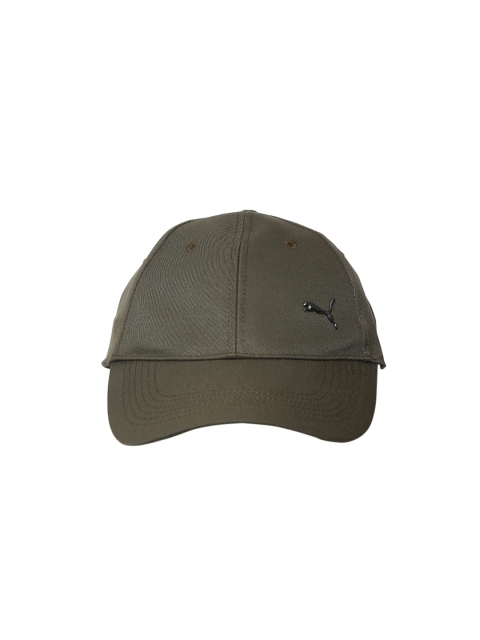 

Puma Unisex Olive Green Solid Metal Cat Baseball Cap