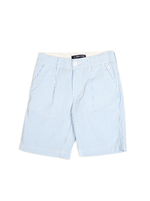 

Allen Solly Junior Boys Blue Striped Regular Fit Regular Shorts