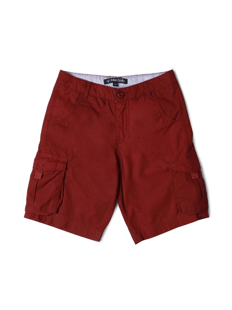 

Allen Solly Junior Boys Maroon Solid Regular Fit Regular Shorts