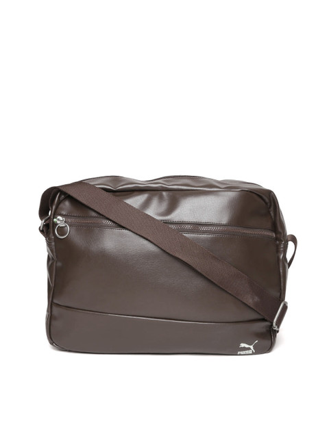 

Puma Unisex Coffee Brown Originals Reporter Messenger Bag