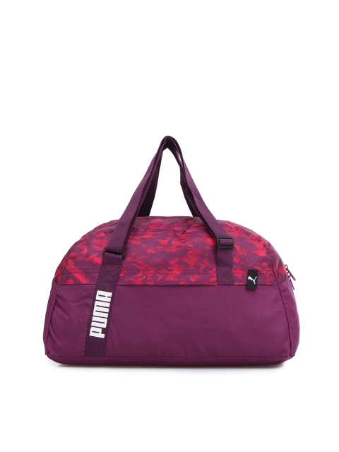 

Puma Unisex Purple Printed Core Active Duffel Bag