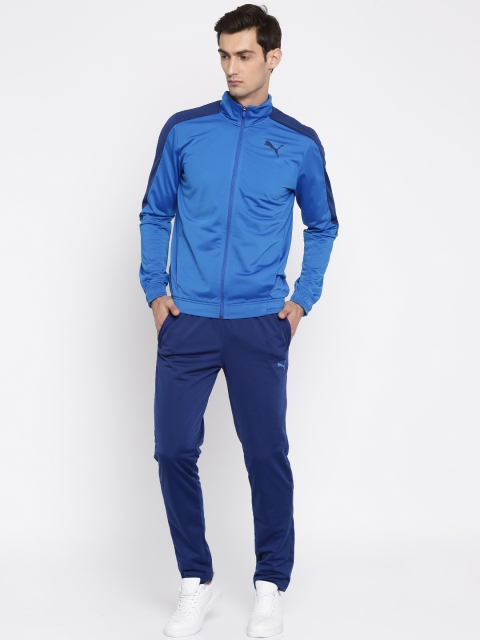 

Puma Men Blue Techstripe Tricot Suit Tracksuit