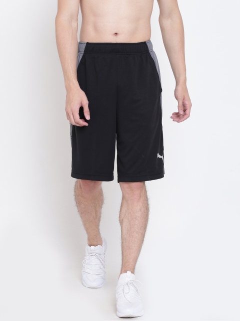 

Puma Men Black Essential Knit Graphic Solid Sports Shorts