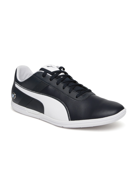 

Puma Men Navy Blue BMW Leather Sneakers