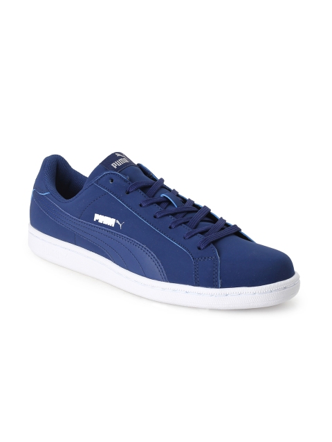

Puma Men Blue Smash Buck Leather Running Shoes
