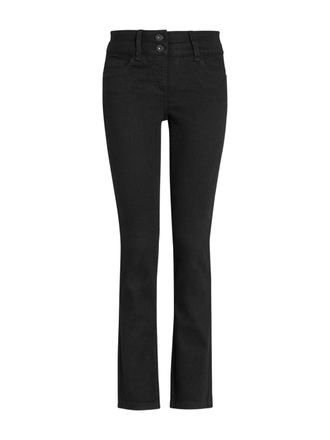 

next Women Black Slim Fit Mid-Rise Clean Look Jeans