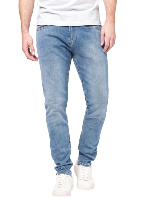 

next Men Blue Skinny Fit Mid-Rise Clean Look Jeans