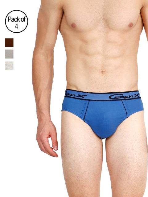 

Genx Men Pack of 4 Briefs GENX GUSTO OE-ABCD, Blue