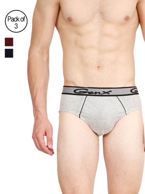 

Genx Men Pack of 3 Assorted Briefs GENX GUSTO OE-DEF, Multi